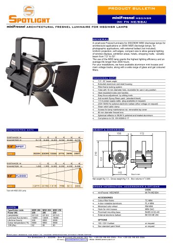 miniFresnel MSD/MSR