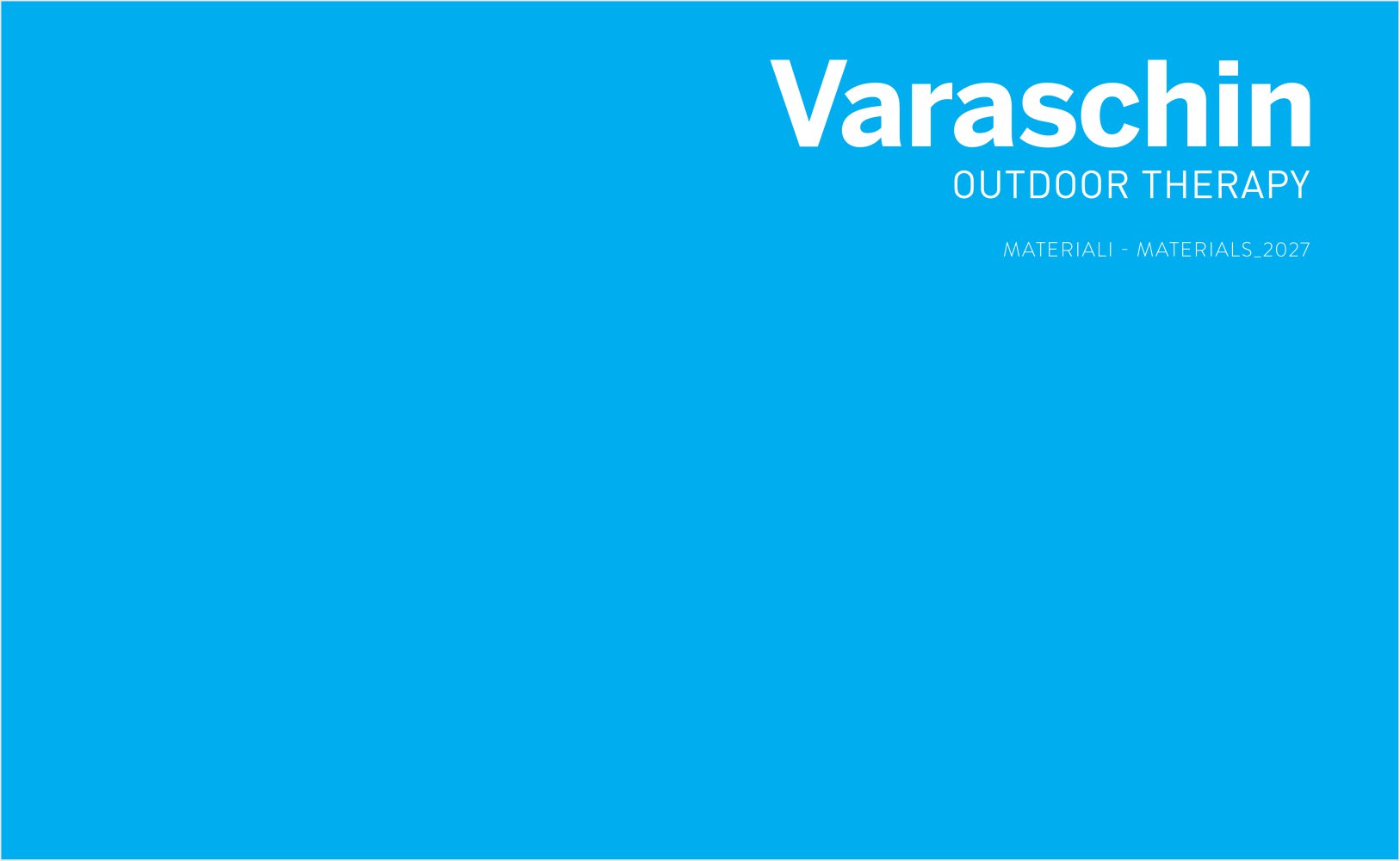 MATERIALI - MATERIALS 2027 - Varaschin
