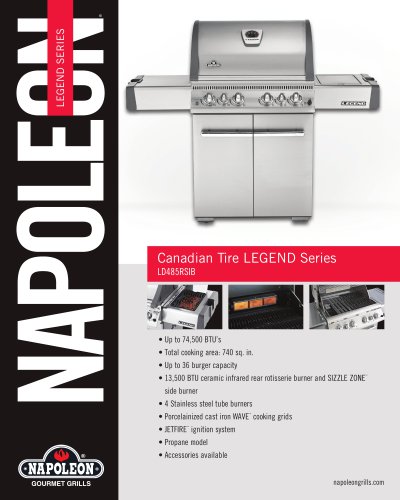 Legend Series LD485RSIB Gas Grill