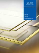 Radiation shielding glass