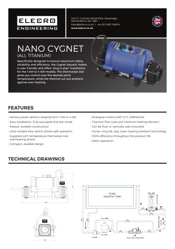 CYGNET AQUATIC NANO DATA SHEET