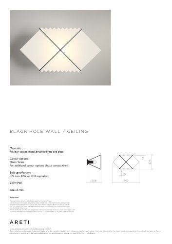 Black Hole Wall / Ceiling