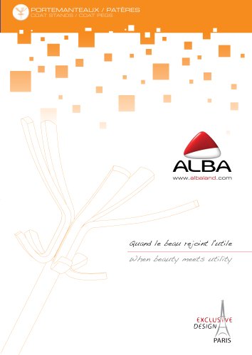 Catalogue Coat Stands - ALBA - 2012