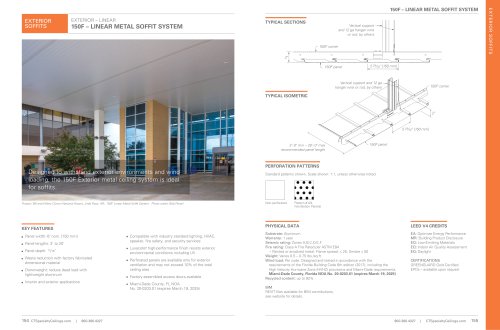 150F – LINEAR METAL SOFFIT SYSTEM