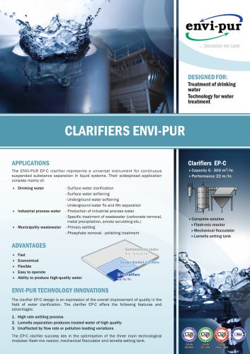 CLARIFIERS ENVI-PUR