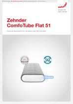 Technical specification Zehnder ComfoTube Flat51