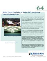 Beijing Tennis Club Relies on Shelter-Rite Architectural Fabric to Protect Courts