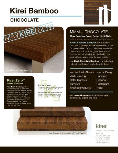 kirei bamboo chocolate