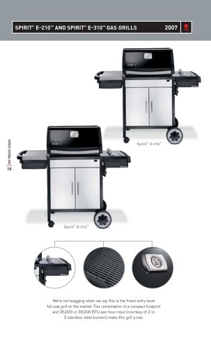 Spirit E-210 and Spirit E-310 Gas Grills