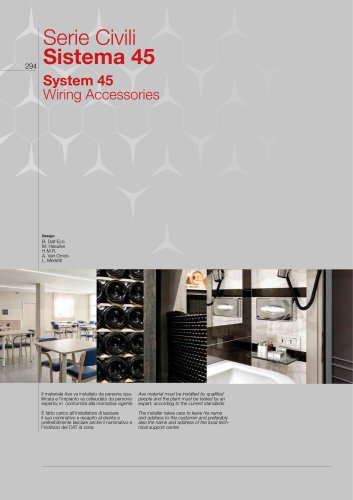 AVE General Catalogue 2022/23 - System 45 Wiring Accessories