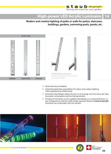 High-power LED Acrylic Luminaire