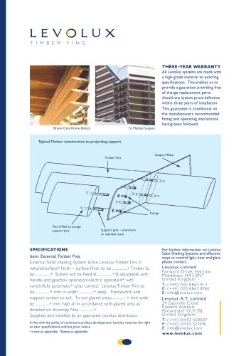 Levolux Timber Fins Brochure