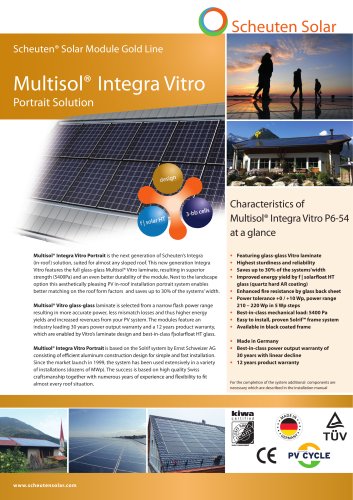 Multisol® Integra Vitro Gold Line (portrait)