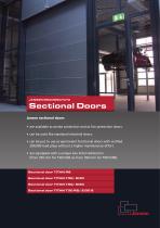 Sectionnal doors Fire protection