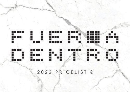 Pricelist 2022