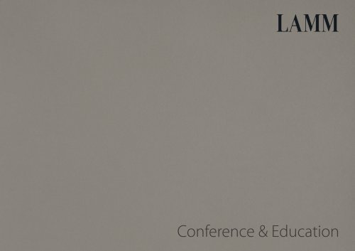 LAMM Conference Education 2017