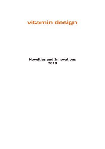 Novelties and Innovations 2018