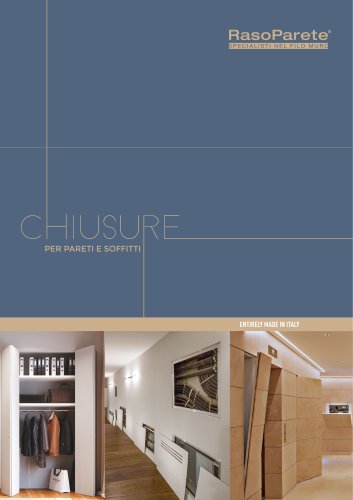 CATALOGO CHIUSURE PER PARETI E SOFFITTI