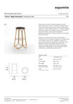 “Gres” high barstool