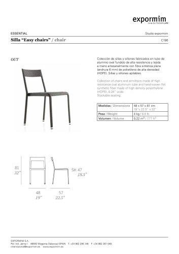 OUT:C186 - ?Easy chairs? Chair