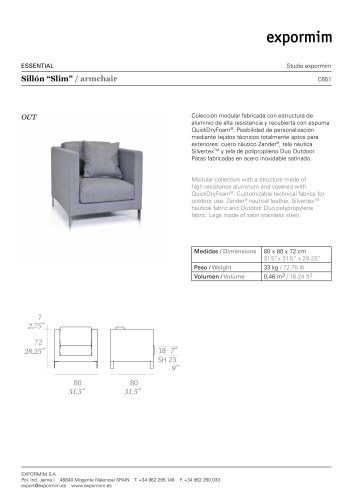 Sillón ?Slim?