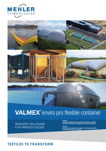 VALMEX® enviro pro flexible container