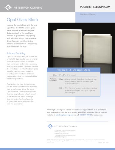 Opal Glass Block