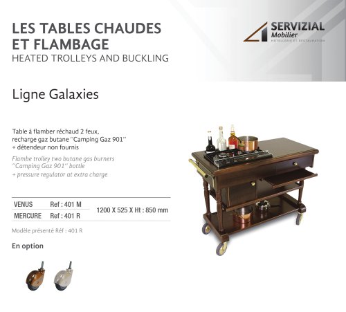 les tables chaudes galaxies