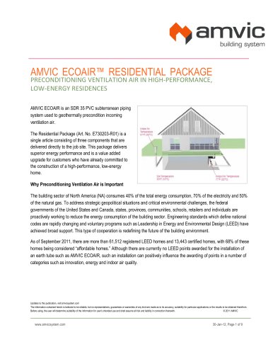 Amvic EcoAIR Residential Package