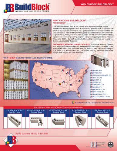 BBM-2001 "Why Choose BuildBlock" Flyer - Pkg. of 100