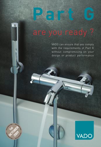 VADO Building Regulations Part G catalogue (PDF)