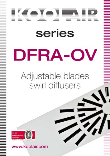 Adjustable blades swirl diffusers – DFRA OV