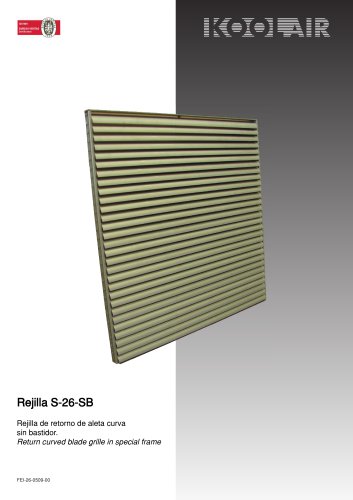 Return grilles – Series 26 SB