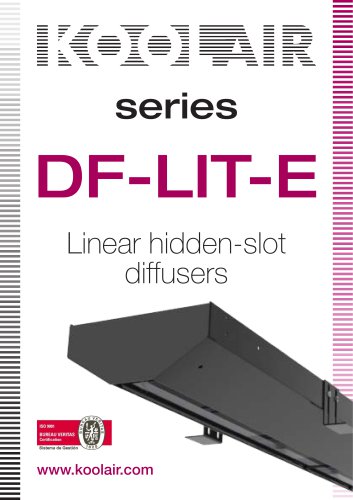 Series DF-LIT-E Linear hidden-slot diffusers