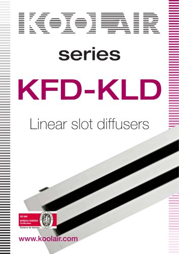 series KFD-KLD Linear slot diffusers