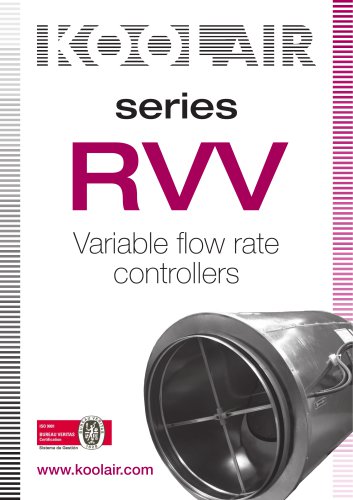 Series RVV Variable flow rate controllers