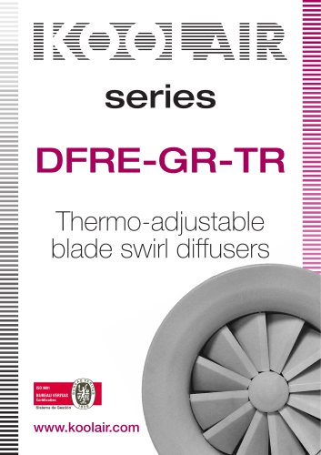 Thermo adjustables diffusors – DFRE GR-TR