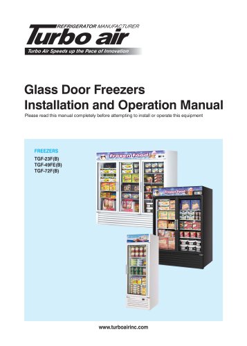 Glass Door Freezers TGF