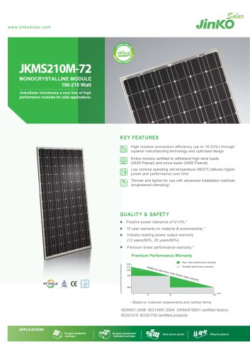 Wing Module(Compact Module):JKMS210M-72(190W~210W)