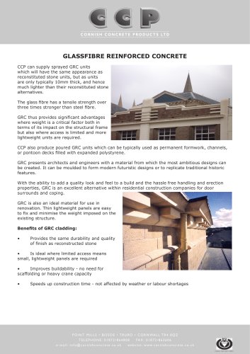 Glass Reinforced Cement