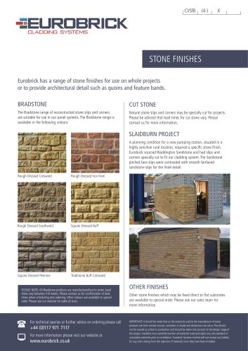 Eurobrick Stone Finishes