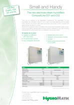 The new electrode steam humidifiers CompactLine C01 and C02