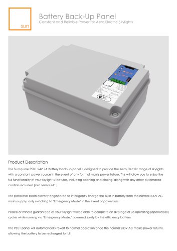 Aero Battery Backup