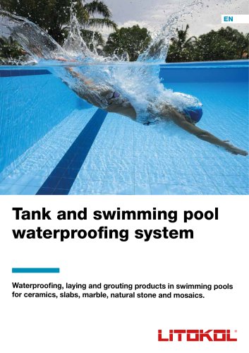 Tank and swimming pool waterproofing system