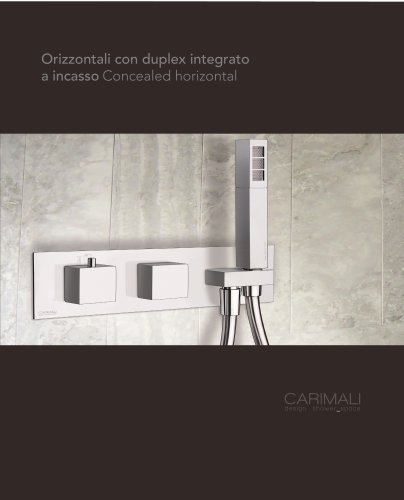 Concealed mixers with integrated hand shower set