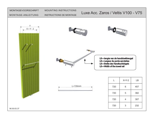 MOUNTING INSTRUCTIONS  Zaros