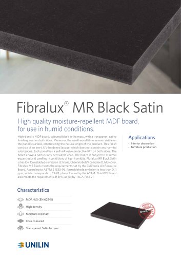 Fibralux®  MR Black Satin