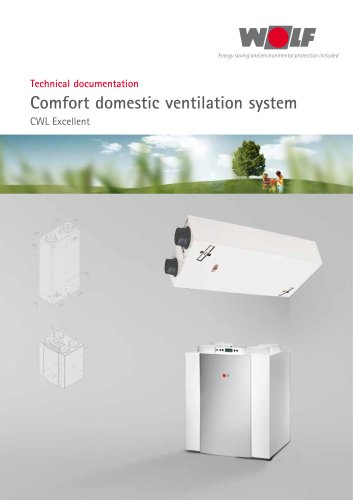 Comfort domestic ventilation system CWL Excellent