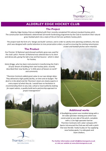 Alderley Edge Case Study -