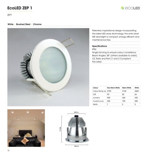 ECOLED® ZEP1 Fire-Rated LED Downlight